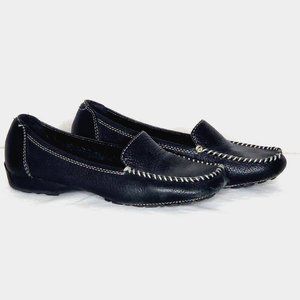 Naturalizer Black Leather Eliza Moccasin Comfort Shoes Vintage